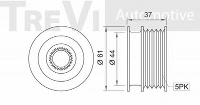 TREVI AUTOMOTIVE ap1013 -  Механизм свободного хода генератора